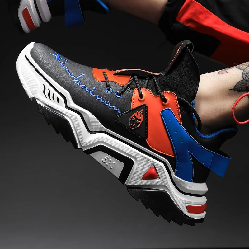 Trend High Top Outdoor Basketball Shoes for Men Sports Sneakers High-quality Lace-up Autumn Athietic Breathable Sneakers