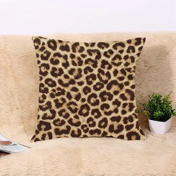 

Pillow Case Animal Fur Pattern Short Plush Pillowcase Zebra Giraffe Tiger Pattern Cushion Cover Square Car Home Decoration