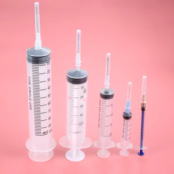 

1pc Medical Syringes Sterile DIY/dispensing Cosmetic Perfume Lotion Liquid Dispensers 1ml 5m 20ml 50ml 100ml