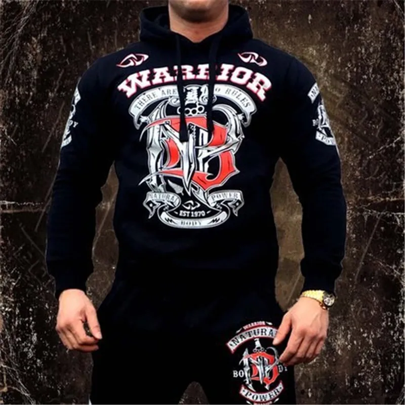 

2019 Men Gyms Hoodies Gyms Fitness Bodybuilding Sweatshirt Pullover Sportswear Male Workout Hooded Jacket Clothing