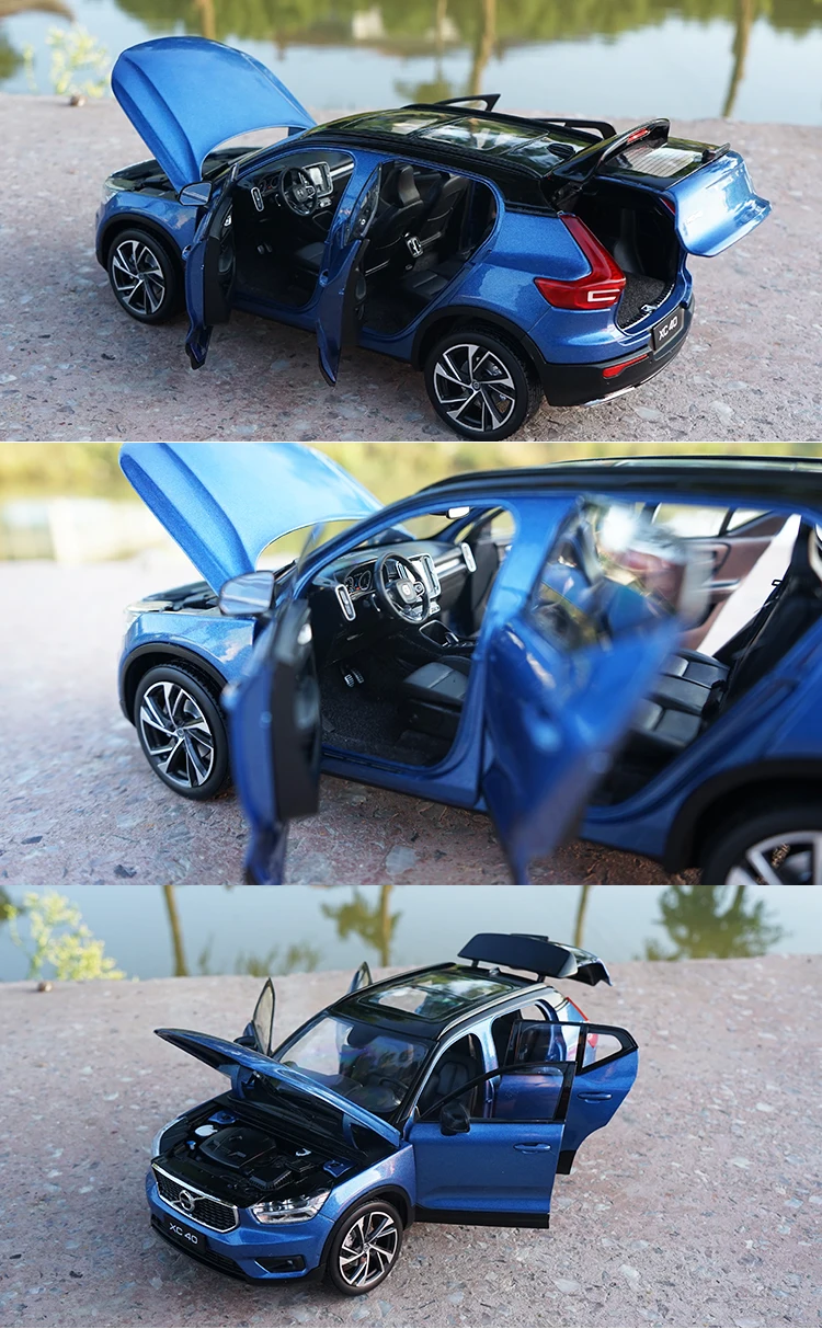 1:18 высокое тщательное VOLVO XC40 сплав модель автомобиля статические металлические модельные автомобили с оригинальной коробкой