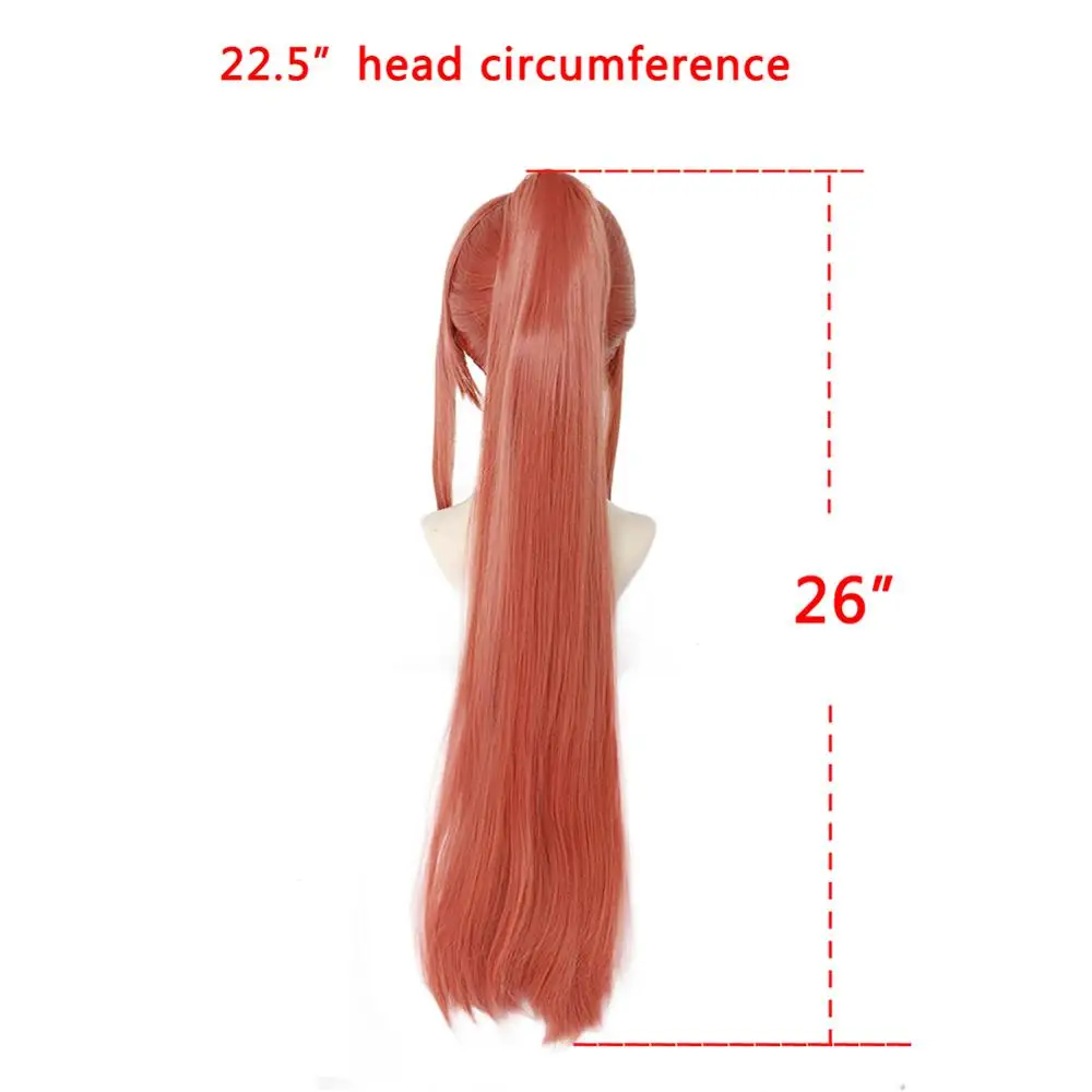ANOGOL Doki Doki Literature Club Yuri Monika Natsuki Sayori DDLC High temperature fiber Synthetic Cosplay Wigs For Halloween
