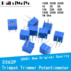 Résistance de la série 3362P, 101 201 501 102 202 502 103 3362, 10 pièces/lot, potentiomètre de coupe, 100 500R 1K 2K 5K 10K 20K 50K K 