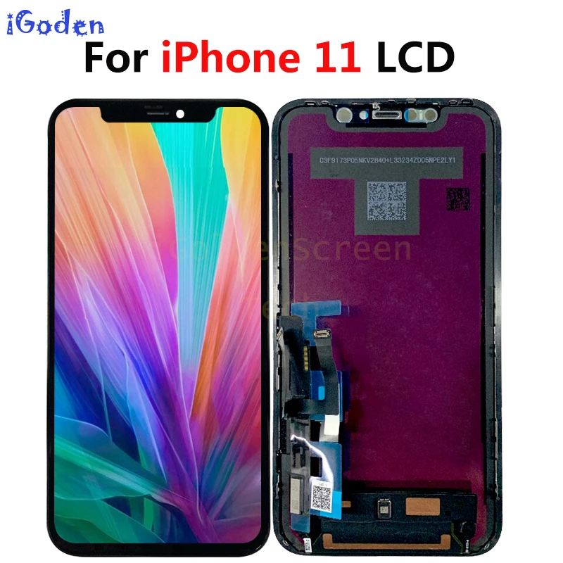 Для iPhone 11 lcd Дисплей для iPhone 11 кодирующий преобразователь сенсорного экрана в сборе Замена для iPhone 11 lcd