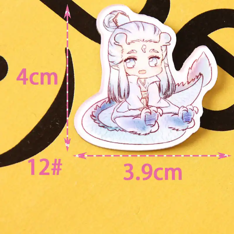 1pcs NE ZHA cartoon badge Kawaii Icon Badge Bacges on Backpack Badges for Clothing Acrylic Badges Z88