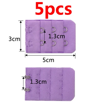 3/4/5 шт Регулируемые расширители для бюстгальтера Удлинительный ремень 2 крючка 3 крючка мягкий удлиненный бюстгальтеры Для женщин Аксессуары для нижнего белья - Цвет: 5pcs
