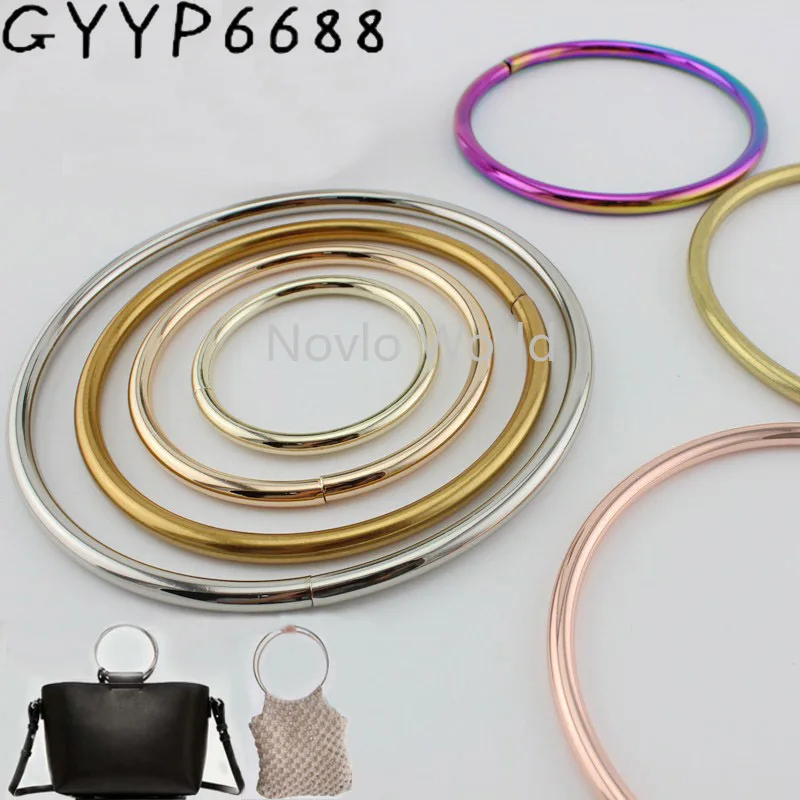 2-10 pieces 5 size 6 colors 50/75/100/125/137mm Opened o ring for bags purse hanger connector Diy handbags handle