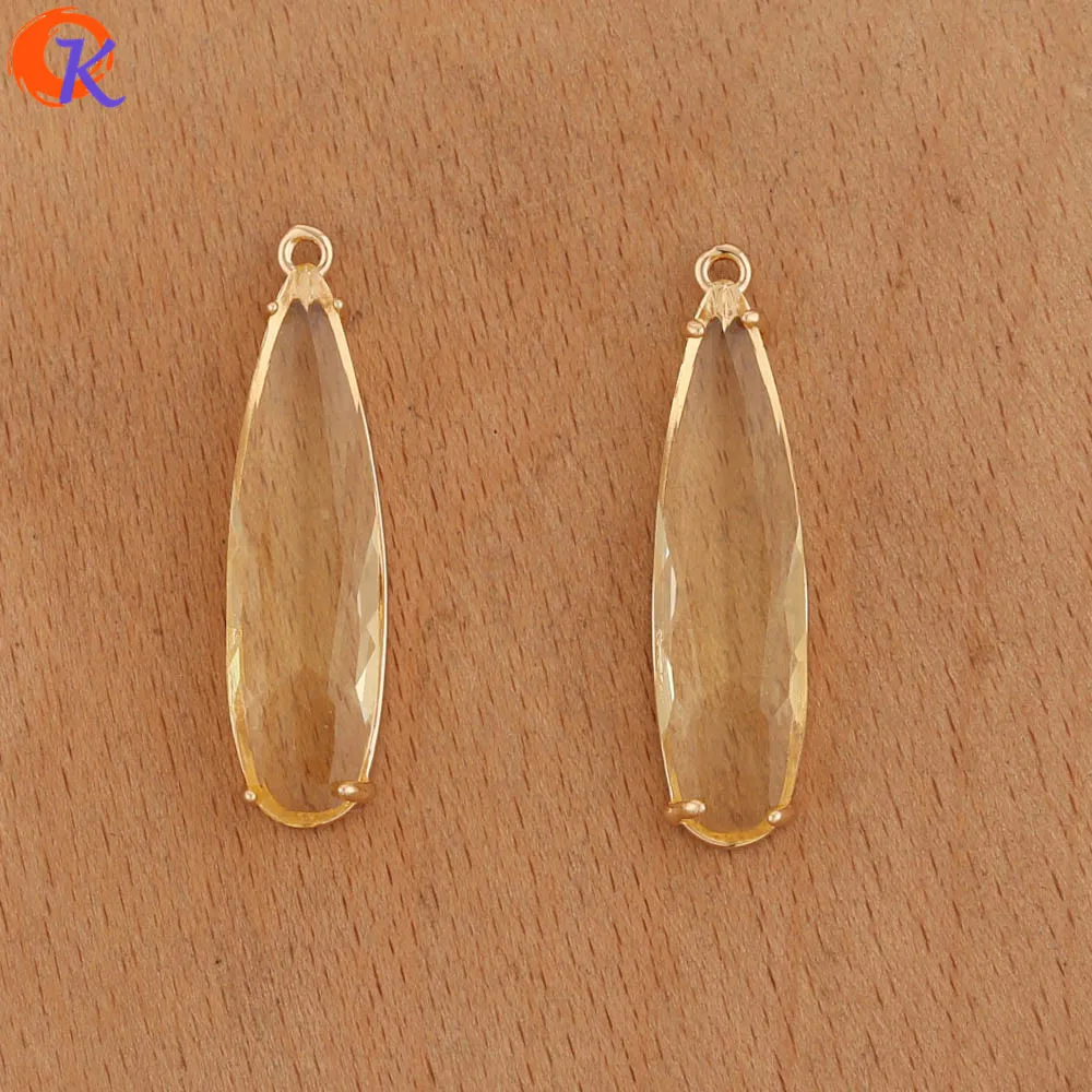 Cordial Design 30Pcs 8*33MM Charms Jewelry/Jewelry Accessories/DIY Earrings Making/Earring Findings/Hand Made/Crystal Pendant - cordial