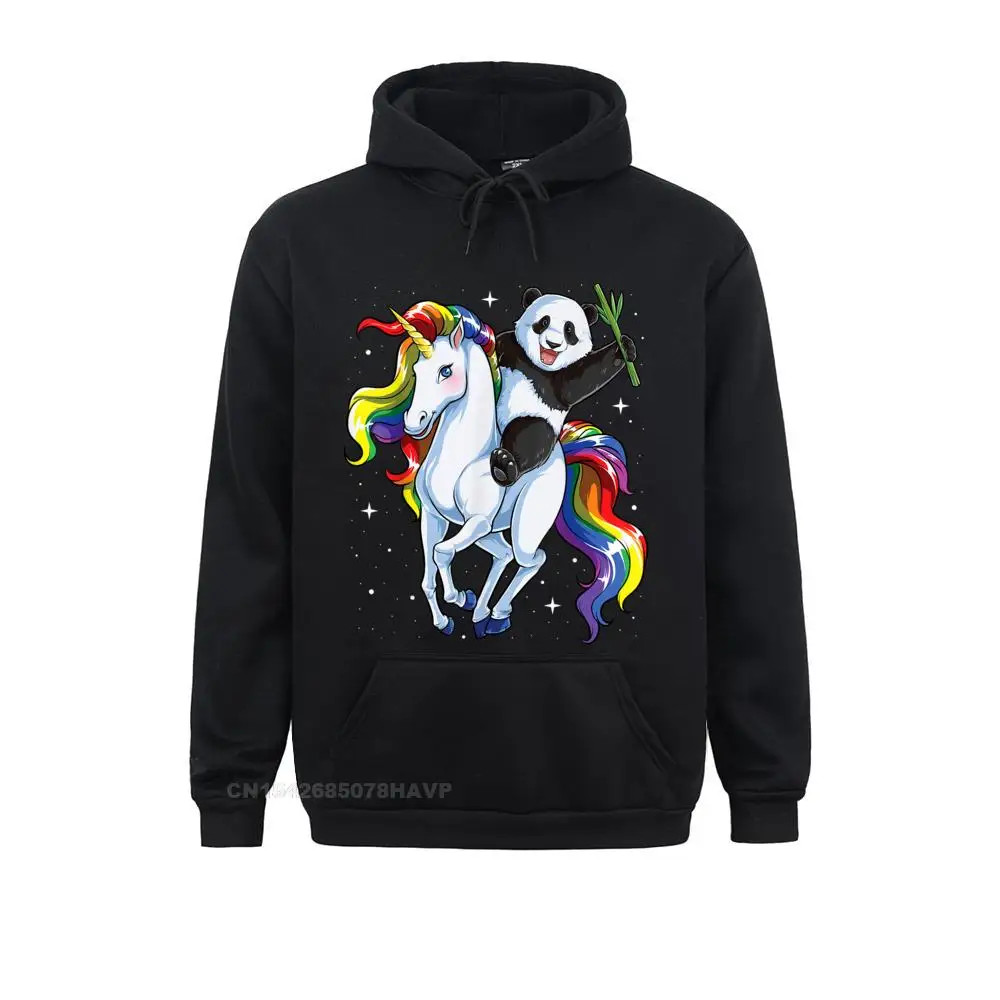 

Family Mens Sweatshirts Panda Riding Unicorn Pandicorn Oversized Women Rainbow Hoodie Normal Hoodies Summer Sportswears Men