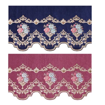 

European style Exquisite embroidery pelmet for living room bedroom,Decorative curtain cloth for Kitchen window curtain valance