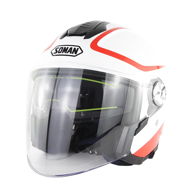 Мото rcycle шлем moto cross Casque hors route moto Casco внедорожный мультяшный capacete kask predator moto cross capacetes full face - Цвет: White Red