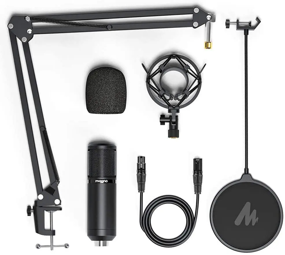 PM320S XLR Microfono A Condensatore Kit Professionale Cardioide Vocal Studio di Registrazione Microfono per Lo Streaming di Voice Over Casa-Studio 74