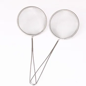 

10 cm long handle oil mesh stainless steel filter net drain oil mesh drain oil screen.