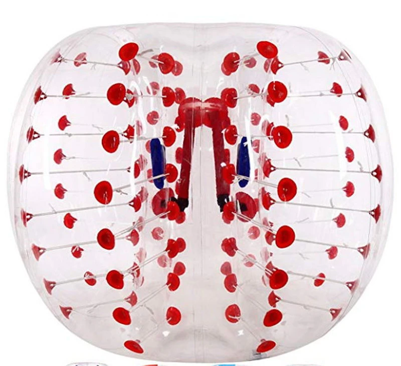 1,2 м/1,5 м/1,7 м 0,8 мм ПВХ надувной воздушный Зорб футбол Футбольный Мяч Zorb надувной бампербол фитнес-оборудование для взрослых детей - Цвет: 1.2m red dot