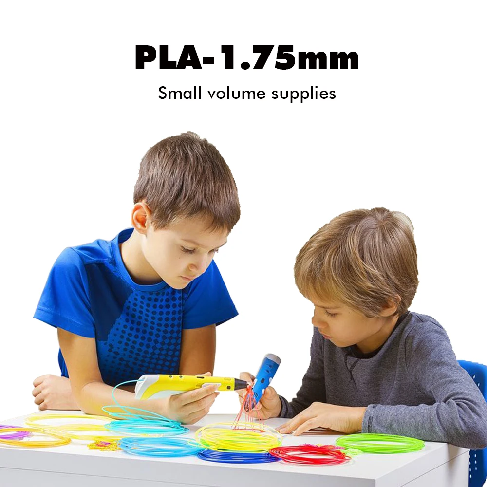 SUNLU PLA 1,75 мм 5 м 3D Ручка материал для печати точность размеров+/-0,02 мм Пластик PLA отправка случайным цветом