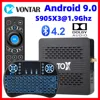 TOX1 Amlogic S905X3 Smart TV BOX Android 9 TVbox 4GB RAM 32G ROM double Wifi 1000M BT4.2 4K décodeur prise en charge Dolby seass Audio ► Photo 1/6