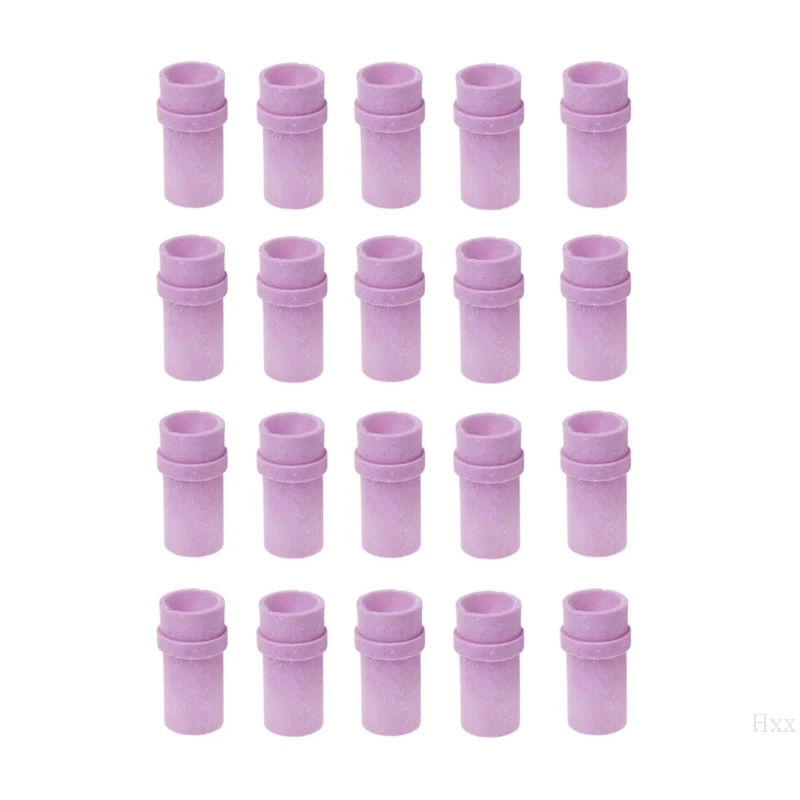 

20 Pcs Replacement Air Sandblasting Ceramic Nozzles Tip 4.5mm For Sand Explosion