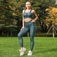 Алиэкспресс Лидер продаж, Леопардовый узор, бюстгальтер, штаны для йоги, комплект, облегающий, для ягодиц, подтягивающий, сексуальный, плотный комплект, дышащий, Быстросохнущий комплект