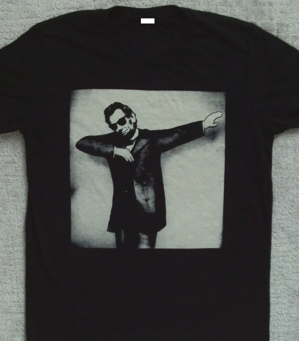 Lil открытый Авраам Линкольн позирует футболка _ Размер Средний Билли эйлиш Xxxtentacion