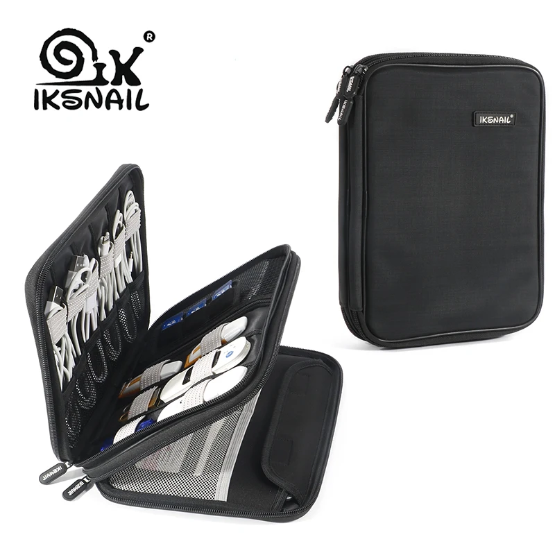 IKSNAIL органайзер для электроники, сумка, портативный чехол для хранения для мобильного телефона, шнуры для жесткого диска, usb-кабель, зарядное устройство, проводной Органайзер
