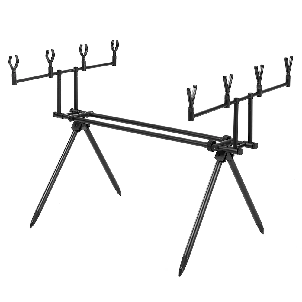 

Detachable Fishing Rod Stand Buzz Bar Pole Rest Head Folding Retractable Reservoir Fishing RodHolder with Carry Bag Pesca