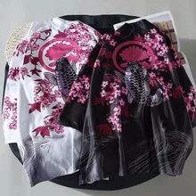 Женское японское кимоно Харадзюку, летняя Свободная рубашка с принтом карпа, повседневные женские и мужские кимоно, парные кимоно юката