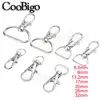 10pcs Metal Swivel Trigger Lobster Clasps Clip Snap Hook Key Chain Ring Outdoor Lanyard Craft Bag Parts Pick 7 Size 3/8