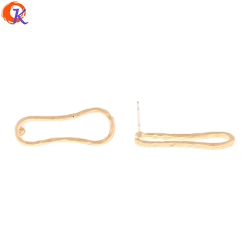 

Cordial Design 100Pcs 12*31MM Jewelry Making/Earring Stud/Matte Gold/Oval Ring Shape/Hand Made/DIY Accessories/Earring Findings