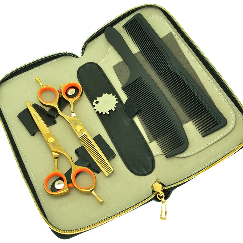 Smith Chu 5.5&quot Barbers Hair Cutting Scissors Hairdressing Thinning Shears Stainless Steel Home Use Makas A0006C | Красота и