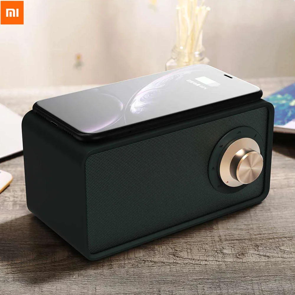 Xiaomi 5 0 Qualitell bluetooth динамик Беспроводное зарядное устройство белый шум темно