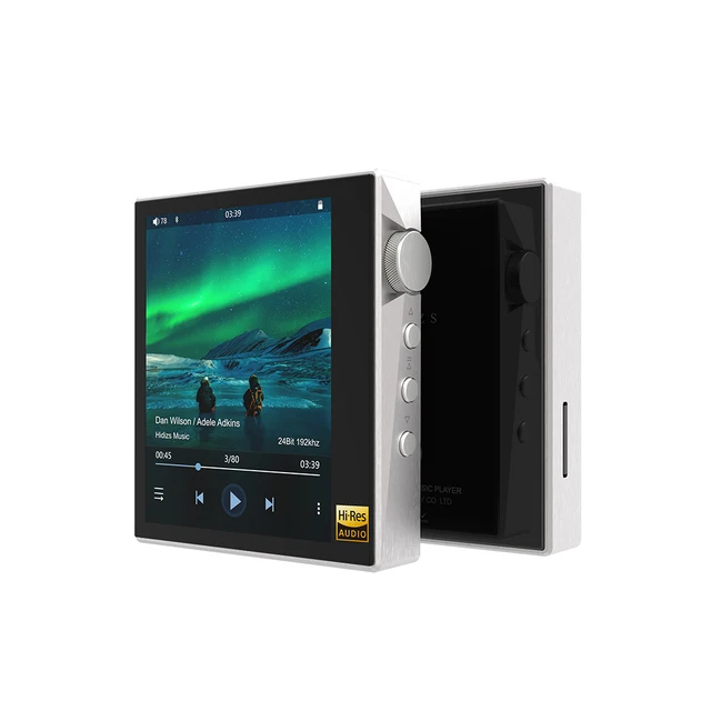 Hidizs AP80 Stainless Version HIFI MP3 Player Portable Touch Screen Bluetooth Music FLAC LDAC USB DAC DSD 64/128 FM Radio DAP Hi