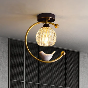 

New arrival modern ceiling light luxury pure copper crystal ceiling lamp for entry, living room,bedroom dining room lamp