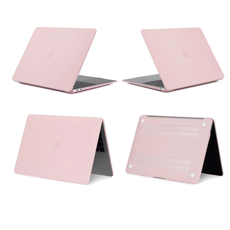 Чехол для ноутбука Apple Macbook Mac book Air Pro retina New Touch Bar 11 12 13 15 дюймов матовый жесткий чехол для ноутбука Чехол 13,3 - Цвет: Matte new pink