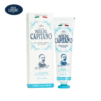

Original PASTA DEL CAPITANO Toothpaste Whitening Teeth Clean Teeth Stain Removal Toothpaste*3 Remove Smoke Coffee Plaque Stains
