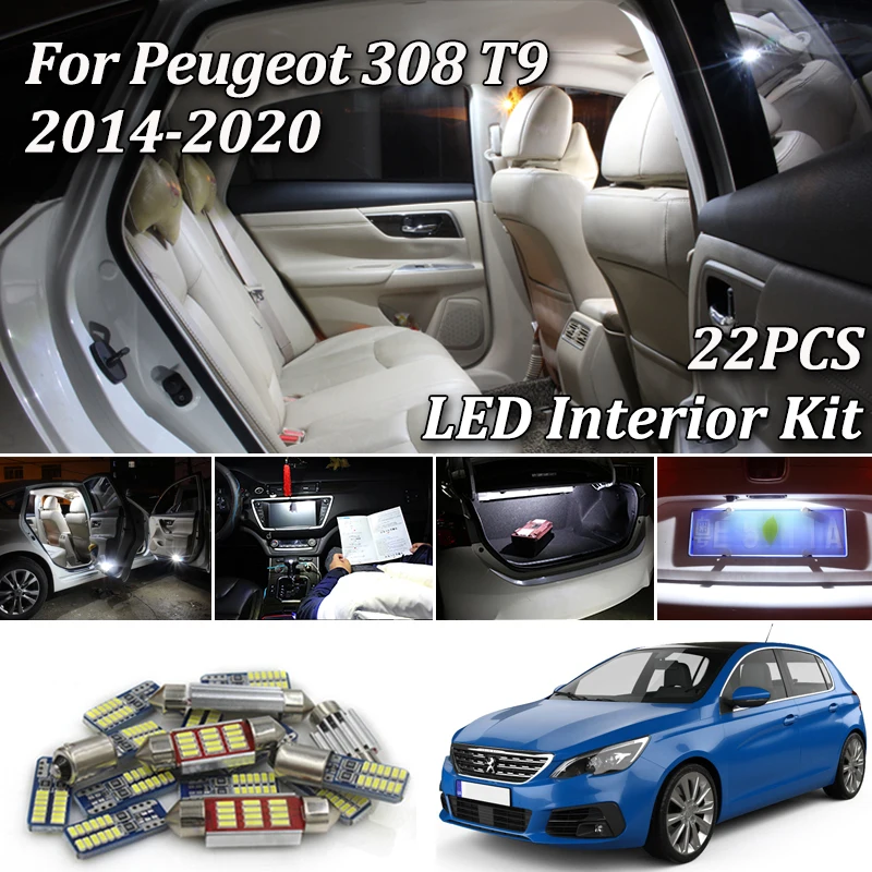 22 шт. автомобильные аксессуары для Peugeot 2014-2020 308 T9 SW THP GT GTi HDi | Автомобили и