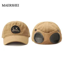 MAERSHEI унисекс хлопок бейсбольная шапка с очками дизайн Snapback крутые головные уборы для мужчин и женщин хип хоп кепка папа шляпа