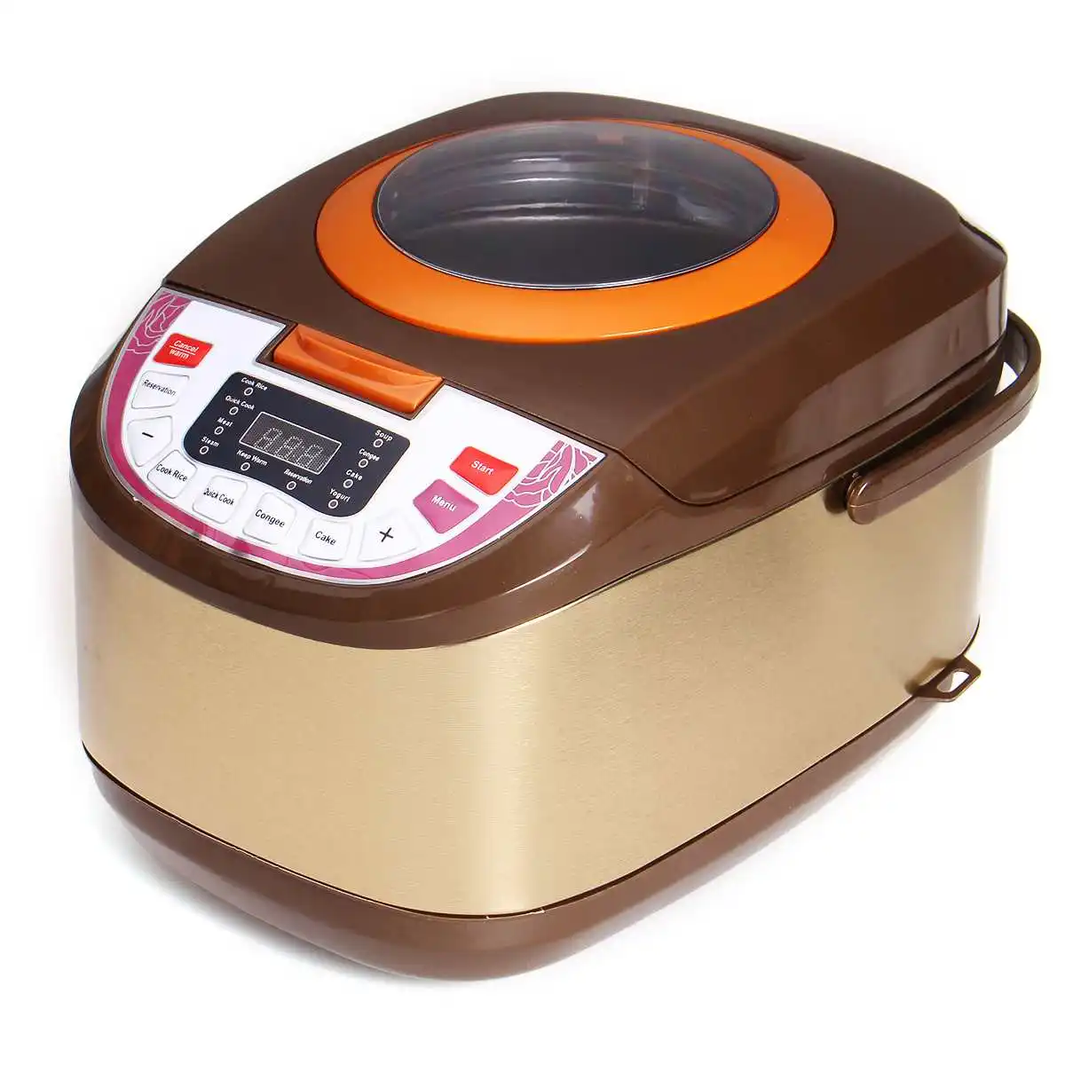 

Rice Cooker Intelligent 220V 5L LCD Display Home Reservation Electric Rice Cooker Portable Non-stick Aluminum-coated Inner Pan