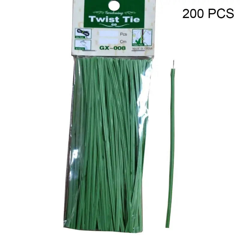 200 шт. посылка зеленая садовая связывающая линия для плетения растений