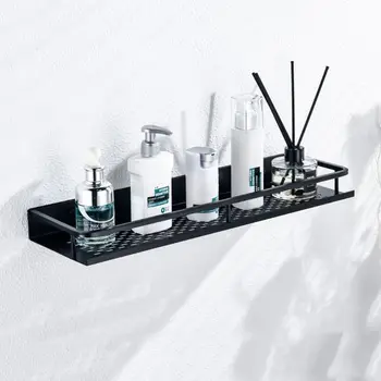 

Bathroom Punch Free Corner Frame Shower Shelf Wall Mounted Aluminum Shampoo Storage Rack Holder