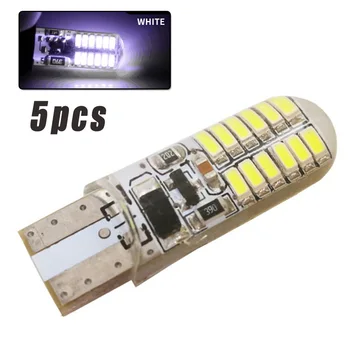 

5pcs Car Boat LED Flashing Light Bulb Reading Signal Parking Lamp Replacement