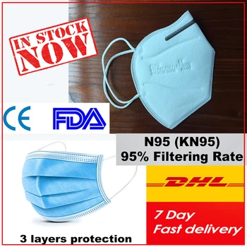 

20pcs In stock Fast delivery Disposable mouth protective face mask Adult use Three-layer meltblown cloth combination