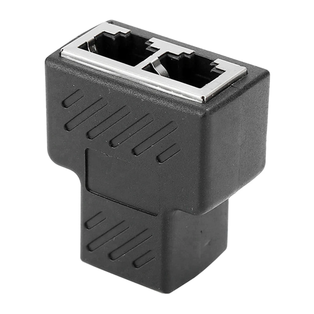 RJ45 Сплиттер разъем адаптера гнездо 1 до 2 8P8C Ethernet LAN Сетевой адаптер для Cat5 Cat5e Cat6