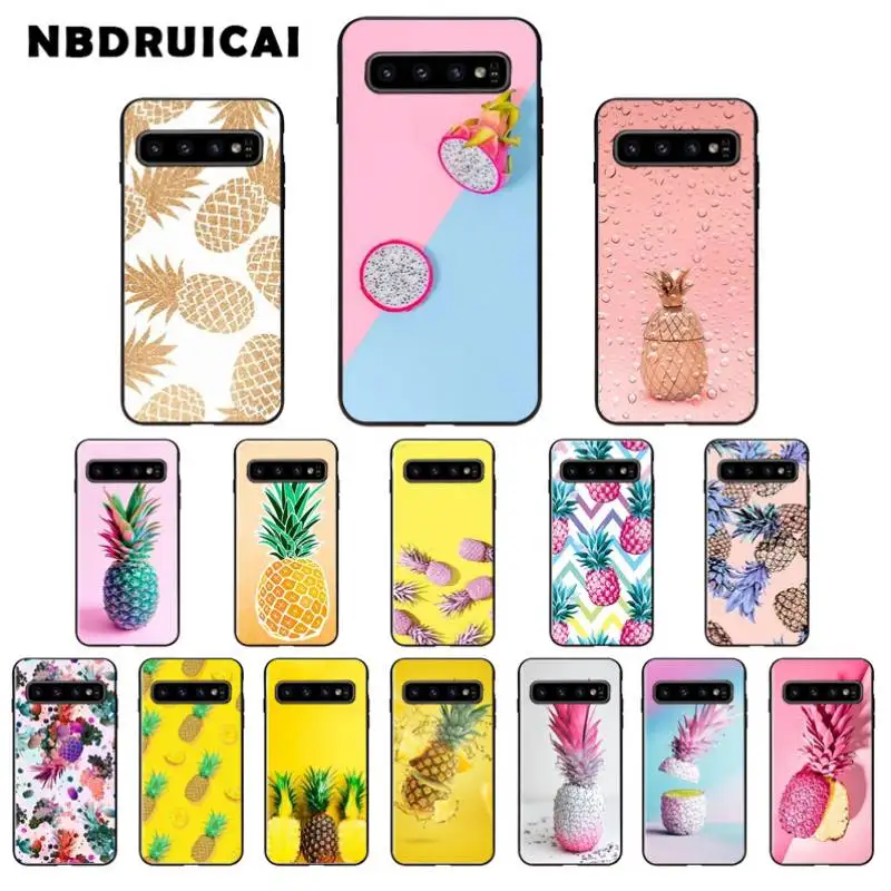 NBDRUICAI ананас роскошный чехол силиконовый для телефона Samsung S9 plus S5 S6 edge S7 S8 S10 E |