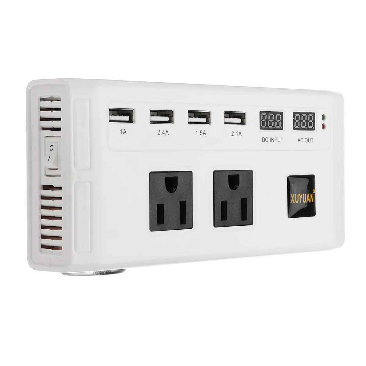 

500W Inverter DC12V to 220V Voltage transformer Protable Car Inverter Converter Adapter Pure Sine 4 USB+2 LED Display