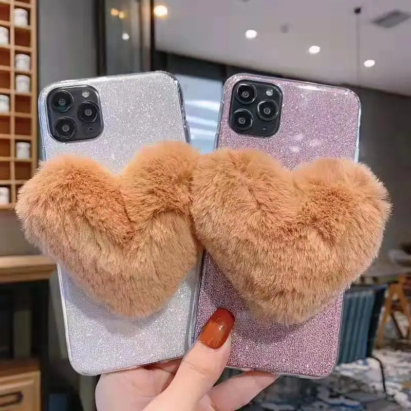 Luxury Glitter Case For Samsung Galaxy A9 A7 A8 A5 A3 A6 Plus A9S A2 Core J1 Ace 2018 2017 2016 Pro Star Lite Fluffy Fur Cover | Мобильные
