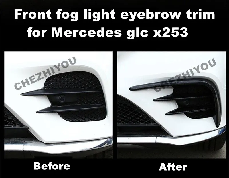 Fendinebbia Anteriore Sopracciglio Trim Per Mercedes Benz Glc X253 Glc Coupé Amg 2016-2020 Fendinebbia Accessori Di Rivestimento