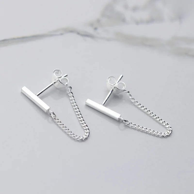

2020 new desin simple chain Stud Earrings For Women Girls Hip hop Party Gift Female Jewelry