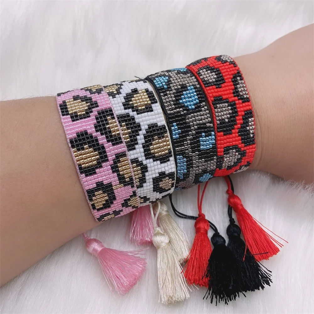 

ZHONGVI Leopard Bracelets For Women Pulseras Mujer Moda 2020 MIYUKI Bracelets Armband Jewelry Handmade Accesorios Gift Wholesale