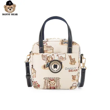

Danny Bear Vintage Crossbody Fashion Bear Printed Women Shoulder Bag Daily Casual Mini Bag Handbag DMB9115138