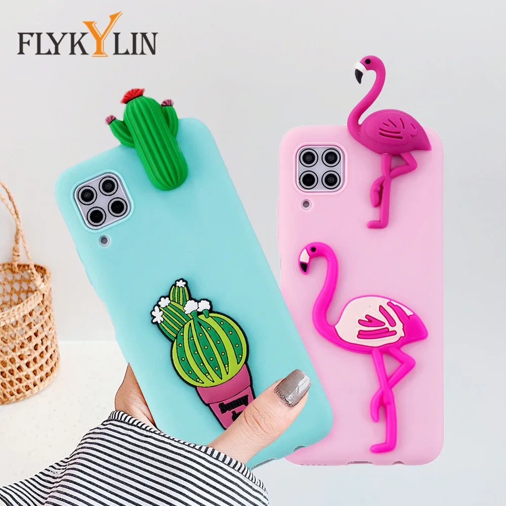 FLYKYLIN мультфильм 3D игрушки чехол для Huawei P40 Lite P20 P30 Pro P10 на P8 2017 силиконовый |